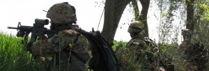 Danish soldiers in combat in Afghanistan